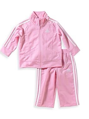 adidas 6m Light Pink Track Jacket & Pants Set
